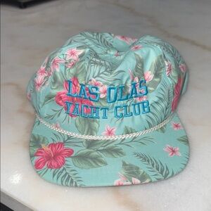 Las Olas Floral Tropical Cap with Embroidered logo